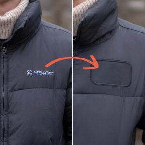 Patchs thermocollants pour couvrir les logos â Vestes et sacs