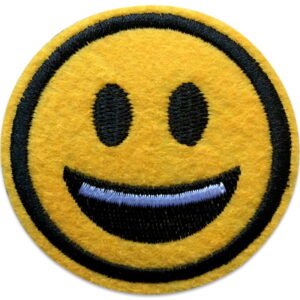 Smiley souriant avec dents – Écusson