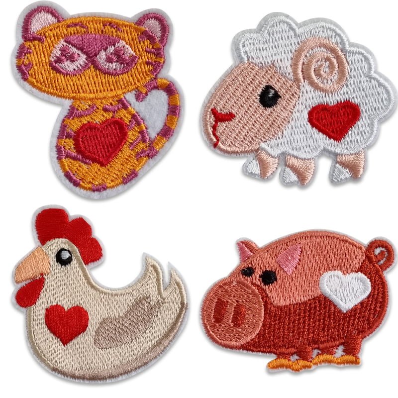 Animaux de la ferme – Lot d'écussons